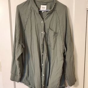 AERIE Pool to Party cover up in Palm